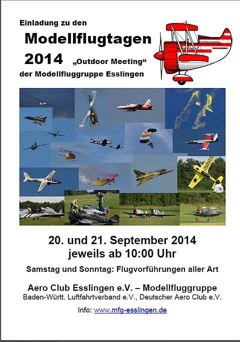 Modellflugtage Esslingen 2014