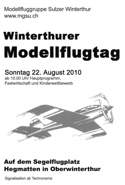 Modellflugtag der MG Sulzer-Winterthur 22.08.2010